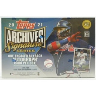 Baseball: 2021 Topps Archives Signature Series Baseball Hobby Box 1