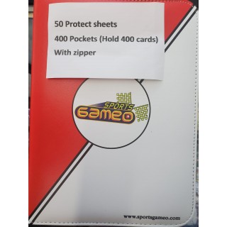 Binder Album: 50 Protect Sheets with 400 Pockets Hold 400 cards