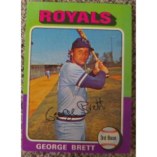 Baseball Single: 1975 Topps George Brett Kansas City Royals #228 Baseball Card BB